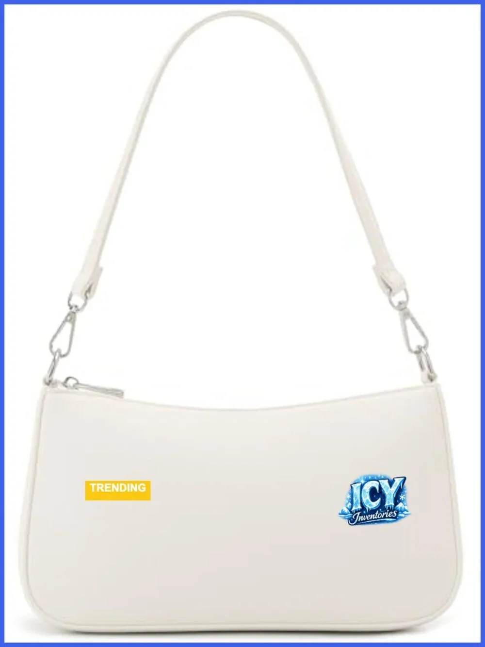 Small Faux Leather Shoulder Bag with 2 Removable Straps Crossbody Purse Handbag